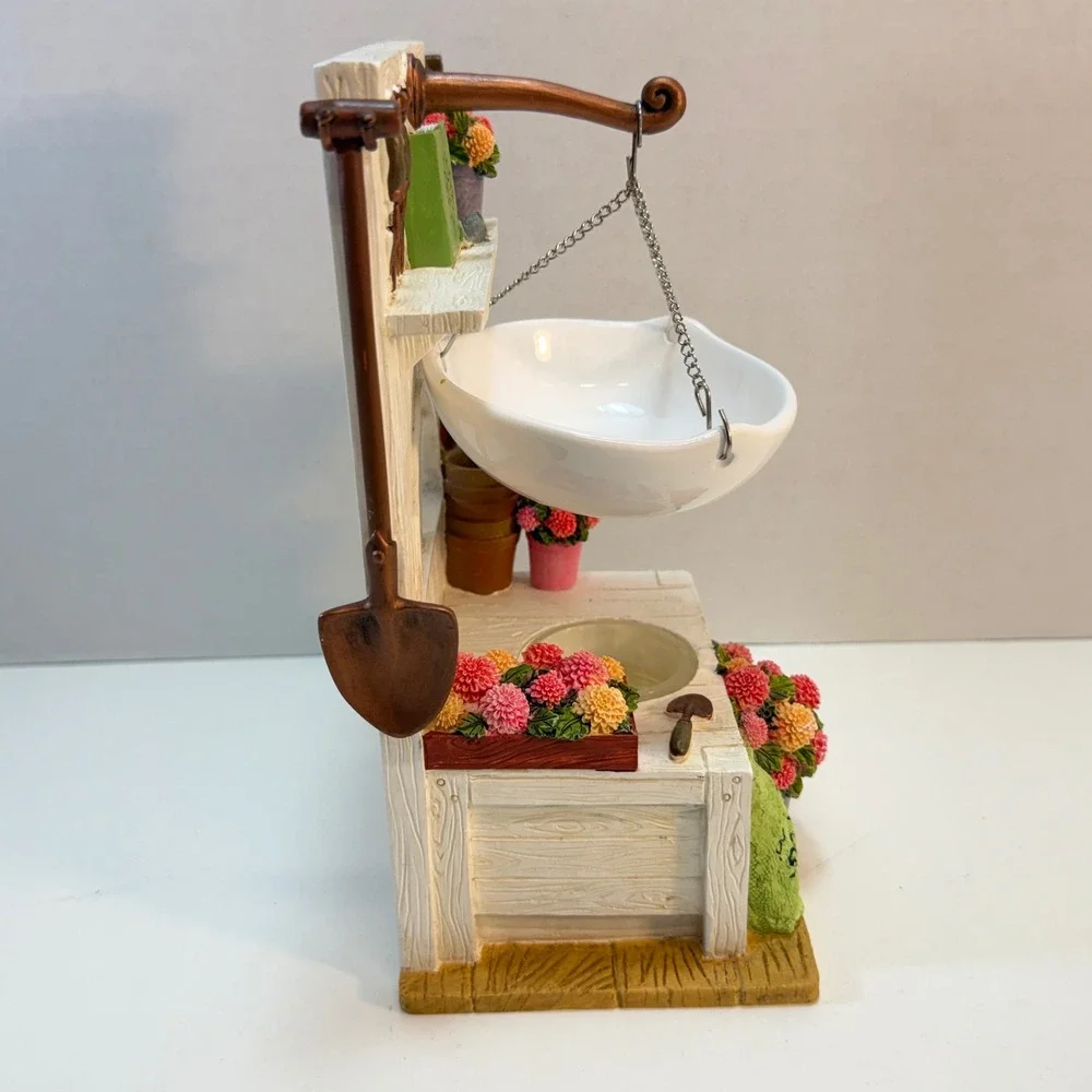 Yankee Candle Wax Warmer Home Decor Multicolor Gardening Potting Bench Figurine